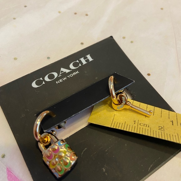 Coach Gold and Multicolor Earrings - Picture 5 of 10